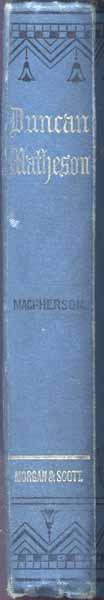 Duncan Matheson - spine of book
