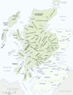 Map of the  clans of Scotland